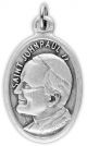  St John Paul II Medal - Italian Silver OX 1 inch (Minimum quantity purchase is 3)