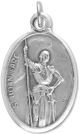  St Joan of Arc Patron Saint Medal - Italian Silver OX 1 inch   (Minimum quantity purchase is 3)