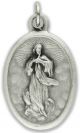  Our Lady of the Assumption / Pray For Us Medal - Italian Silver OX 1 inch   (Minimum quantity purchase is 3)