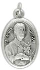 St Gemma Galgani (Back Pain) / Pray For Us Medal - Italian Silver OX 1 inch (Minimum quantity purchase is 3)
