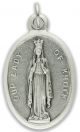  Our Lady of Knock / Pray For Us Medal - Italian Silver OX 1 inch   (Minimum quantity purchase is 3)