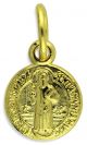  St Benedict Medal - Gold Tone - Round 1/2 inch   (Minimum quantity purchase is 3)