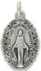  Miraculous Medal with Rose Border in Latin - 1
