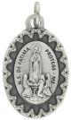 Our Lady of Fatima Medal with Scalloped Edge - 1 inch  (Minimum quantity purchase is 3)