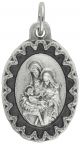  Holy Family - Scalloped Edge Medal - 1 Inch (Minimum quantity purchase is 3)
