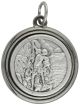  St Michael / Guardian Angel Round Medal  - 3/4