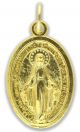  Miraculous Medal, Gold Plated  - 1