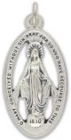  Miraculous Medal with Open Design - 1 1/2