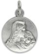   Mother and Child / Flowers Medal, Round - 13/16