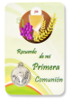 First Communion Prayer Card with Medal - Spanish  (Minimum quantity purchase is 5)