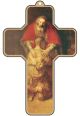 Picture Cross on Wood - The Prodigal Son by Rembrandt - 5 inch    