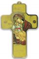 Picture Cross on Wood - Mother and Child, Byzantine Style 5