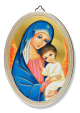 Madonna and the Child Jesus Oval Wall Plaque - 5 3/4