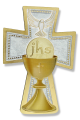 Stand Up Picture Cross - The Holy Eucharist  - 5 1/2 x 3 3/4
