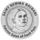  Saint Gemma Galgani Pocket Token - Patronage: Back Pain
