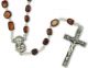   River Pearl Stone Rosary in Brown - 20