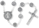  St Benedict Metal Bead Rosary - 24