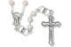 Wedding Rosary - Ivory Faux Pearl Beads - 19