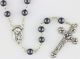   Genuine Hematite Rosary with 6mm Beads - 18