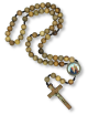 XL Holy Family Wall Rosary with 21mm Wood Beads - 37