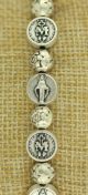  Miraculous Medal Bead with Cross Stretch Bracelet    (Minimum quantity purchase is 1)