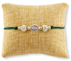  Our Lady of Guadalupe / Divine Mercy  Bracelet on Green Cord  