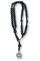 St Benedict Rosary Bracelet with Black Wood Beads *   (Minimum quantity purchase is 1)