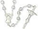 AB Clear Crystal / April 7mm Glass Bead Rosary - 20 1/2