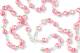  Custom Rosary, Add Crucifix and Centerpiece, 6mm Pink Dappled Faux Pearl Beads - 17