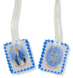 Miraculous Medal Scapular with Prayer Card, Blue - 20
