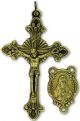 Sunburst / Sacred Heart Bronze Crucifix and Centerpiece Set    (Minimum quantity purchase is 1)