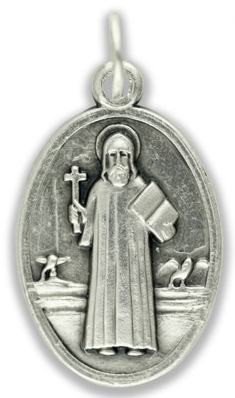   St Benedict  Medal 1 in. Oval  (Minimum quantity purchase is 3)