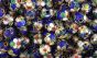    Blue Cloisonne Beads -  7mm - pkg of 60    (Minimum quantity purchase is 1)