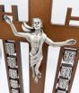 Stations of the Cross Ladder Wood Tabletop Crucifix – 13 1/2”, Made in Italy  (Minimum quantity purchase is 1)