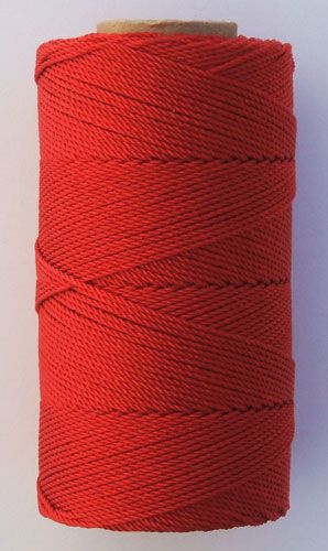 Rosary Cord Red no. 9 Nylon 1/4 lb Spool  