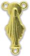 Image of Mary Rosary Centerpiece - 7/8" Silhouette Gold Plated, Made in Italy   (Minimum quantity purchase is 2)