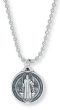 St Benedict Medal Necklace Unisex - 25" Stainless Steel Ball Chain * (Minimum quantity purchase is 1)