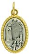  Our Lady of Fatima / Pray for Us Medal, Two Tone  - 1 Inch   (Minimum quantity purchase is 2)