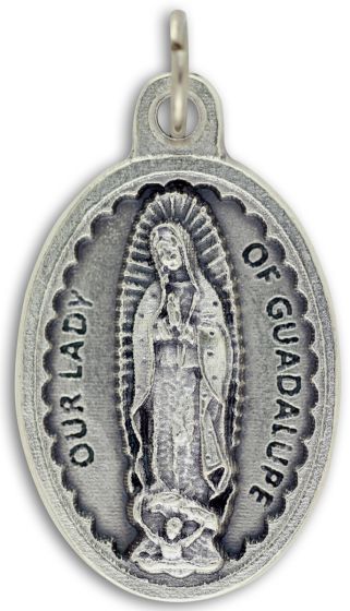  Our Lady of Guadalupe / Pray for Us Medal - 1 1/8" (Minimum quantity purchase is 3)