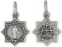 Miraculous Medal Star Shape - 1/2" Silver Oxidized, Made in Italy  *  (Minimum quantity purchase is 5)