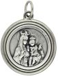 Sacred Heart Jesus / Scapular Medal - Round  - 3/4"   (Minimum quantity purchase is 1)