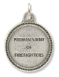 St Florian (Firefighters) Round Medal - 7/8", Silver Ox   (Minimum quantity purchase is 3)