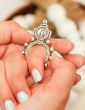 Miraculous Medal Finger Rosary – One Decade Pocket Rosary Ring, 2" Silver Oxidized, Made in Italy *  (Minimum quantity purchase is 2)