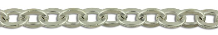 Continuous Rosary Chain - Silver OX 0.8mm Extra Heavy Duty - 20 ft   (Minimum qty. purchase is 1)    