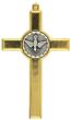  Red Enamel Confirmation Crucifix, Two Tone - 3 1/8"    (Minimum quantity purchase is 1)