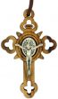  Olive Wood Orthodox St Benedict Laser Cut Crucifix