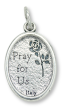 Pope Leo XIV / Pray for Us Medal - 1"  * (Minimum quantity purchase is 3)