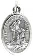  St Francis with Wolf Peace Prayer Large Medal-    1-1/8 inch   (Minimum quantity purchase is 2)