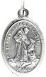  St Francis with Wolf Peace Prayer Large Medal-    1-1/8 inch   (Minimum quantity purchase is 3)