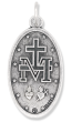   Large Oval Miraculous Medal Italian Die-Cast - 1 1/8 inch!    (Minimum quantity purchase is 2)